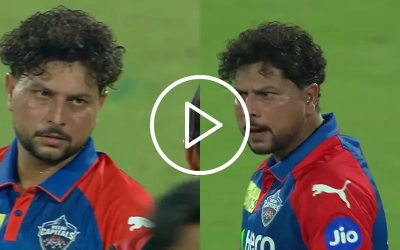 Furious Kuldeep Yadav Confronts Umpire After Controversial DRS Decision In DC vs GT